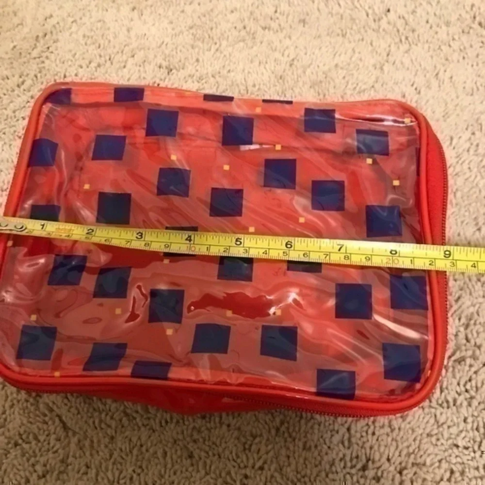Liz Claiborne red cosmetic bag